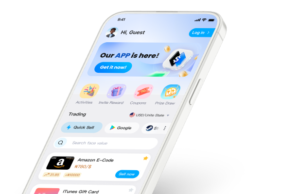 XiongTeam app showing gift cards and live rates